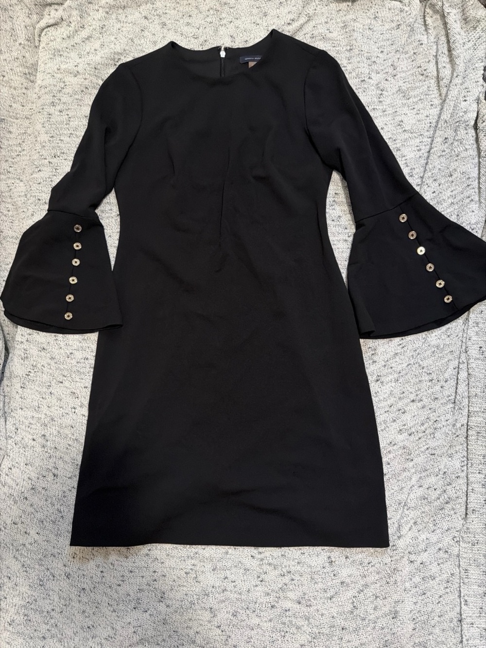 Tommy Hilfiger Black Bell-Sleeve Mini Dress